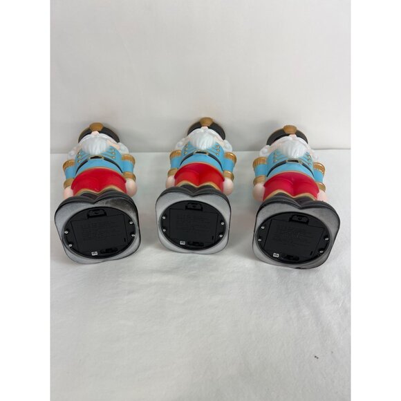 Tabletop Blow Mold Nutcracker Themed Holiday Decor Plastic Figures - Picture 6 of 7